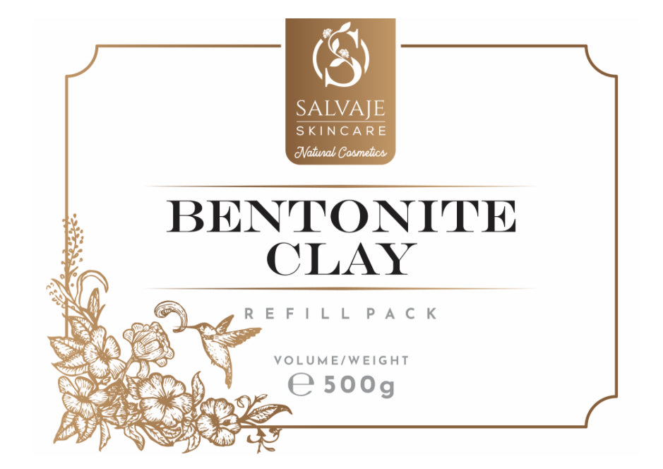 Salvaje Skincare Bentonite Clay - 500g Refill Pouch